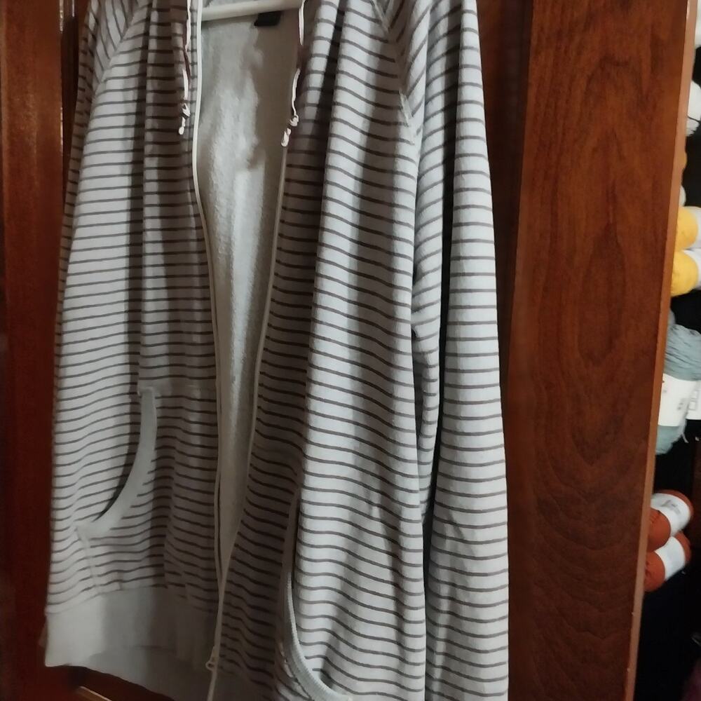 Y2K DC Cage Stripe Full Zip Vintage Sweatshirt